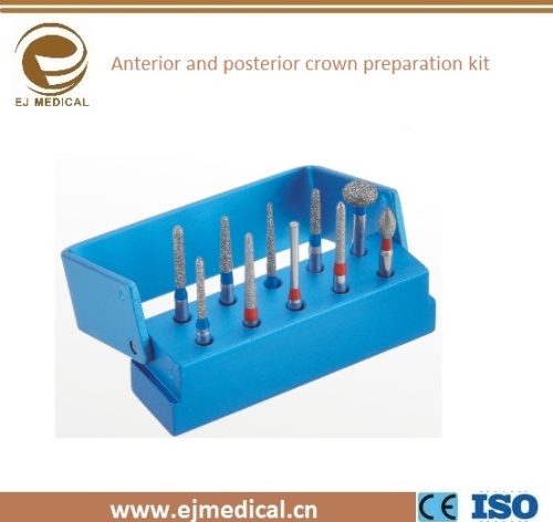 Dental Anterior and posterior crown preparation kit
