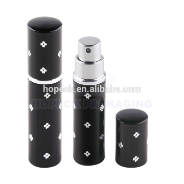 round shape aluminum perfume atomizer with drilling