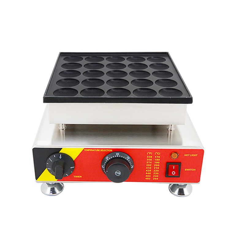 mini 25 agujeros proffertjes grill máquina holandesa para hacer panqueques