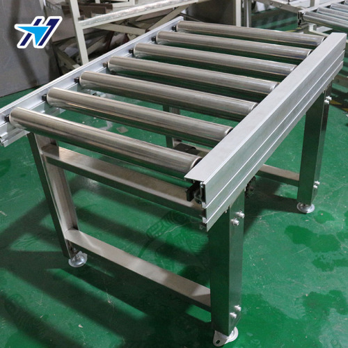 Section power roller conveyor