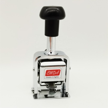 Metallatic Design Heavy Duty Self Inking 6 Digit Automatic Page Number Stamp