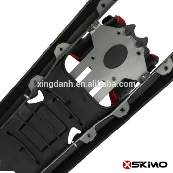 Double Ratchet binding In Wood Texture Surface Adult Plastic Backcountry snowshoes
