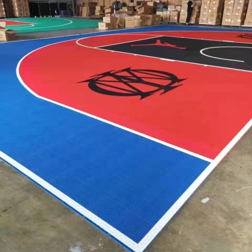 連動タイル裏庭の屋外3x3バスケットボールコートフローリングタイルマットスポーツコート