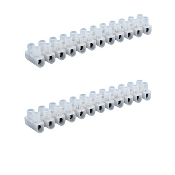 High-Quality 20A U-Style 12-Way Terminal Block with PE Material for Plastic Wire Connectors - Ideal for Low Voltage Equipment