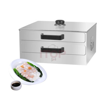 Electric Factory Vermicelli Roll Machine with 2-Tier Plastic Rice Roll Steamer