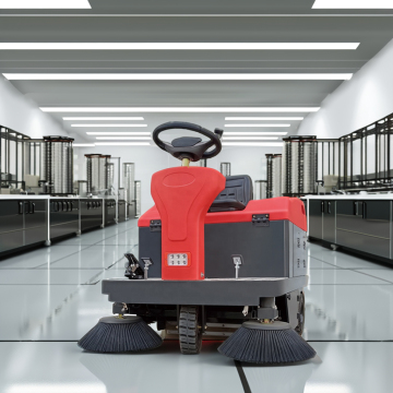 Two-in-One Scan and Suction Warehouse Floor Sweeper