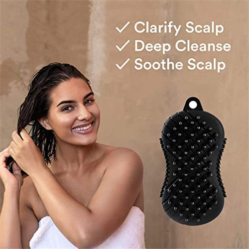 Integrated Design Scalp Scrubber and Shower Brush