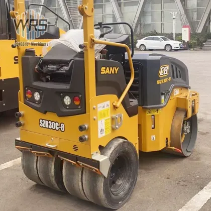 Used SANY SZR30C-8 Front Steel Rear Rubber Roller 3 Ton Tire Road Roller