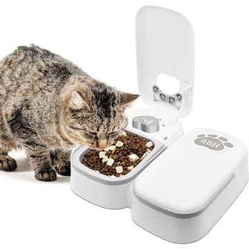 2 meals digital automatic cat feeder