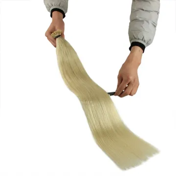 Wholesale customized high quality No any split ends  sillky straight pre bonded hair I TIP HAIR Stick I tip Hair Extension