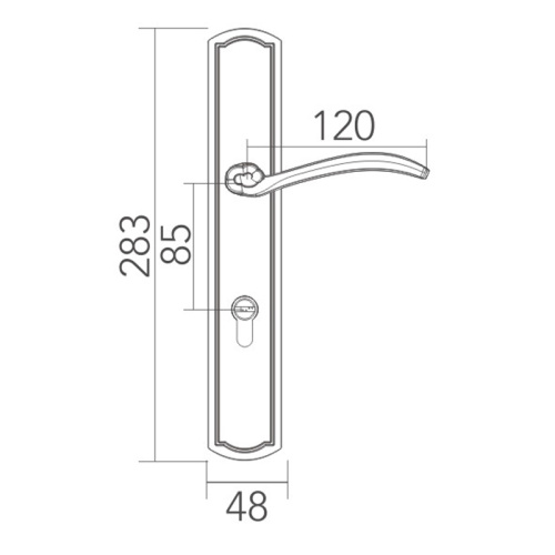 Alta calidad bloquea silenciosamente con toque chino