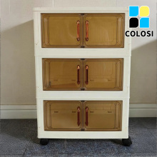 Gabinete de almacenamiento de plástico plegable