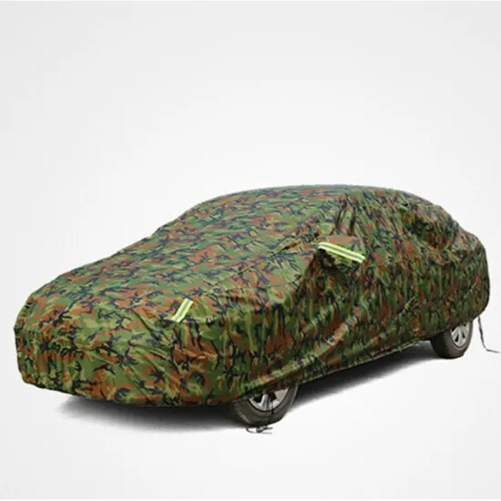 Strip Camouflage Sun Proof Outdoor Car Cover