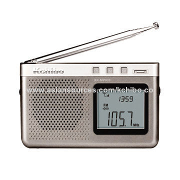 MP3 Radio with Multi-band Portable FM Stereo, 360 Degrees Antenna