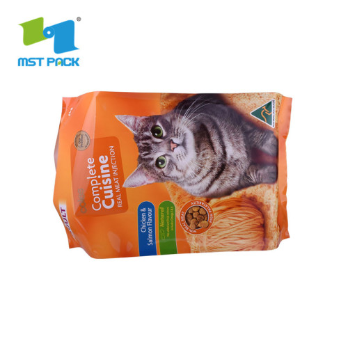 plastic aluminium foil side gusset top frozen pet food packaging bag