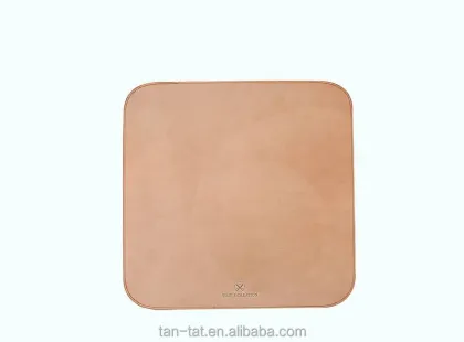 Genuine Brown Leather Vegan Tanning Desk Tidy Mouse Pad