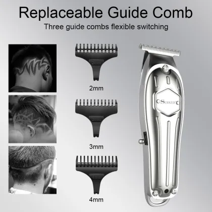 Adjustable Stainless Steel Blade Professional Hair Clippers - SURKER Haircut
