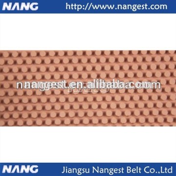 brick red rubber coated fabric roller covering