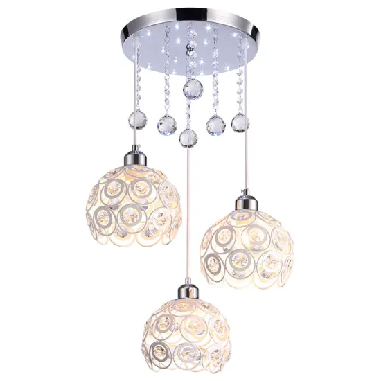 INSHINE Modern Clear Crystal Pendant Light