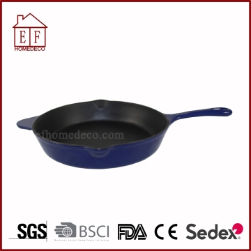 Enamel Coated Cast Iron Skillet