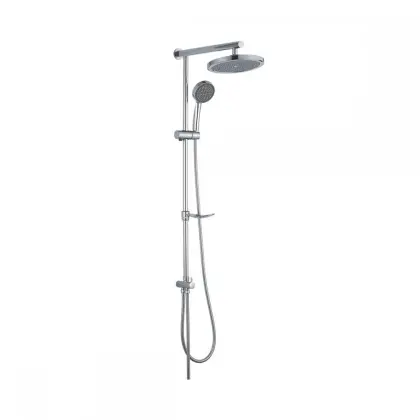 Supercharged chrome finish hand held rain shower set