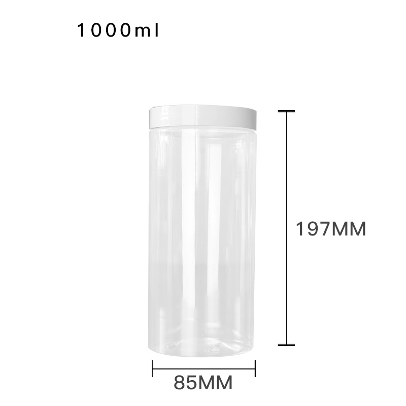 pet jar white lid