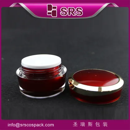 China luxury cosmetic acrylic jar container ,old round acrylic jar for cream