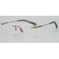 Diseñador Rimless Titanium Pequeño gafas rectangulares