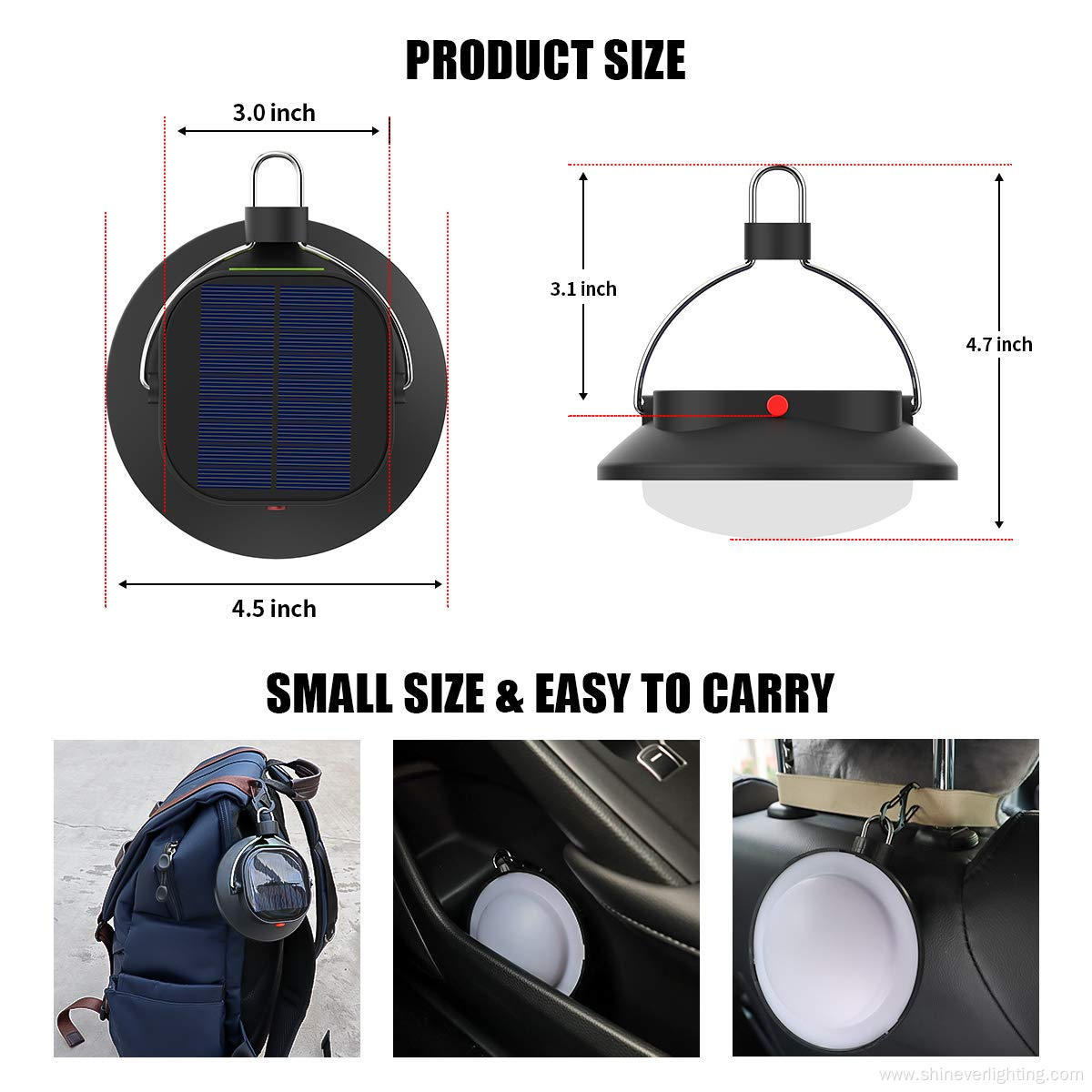 Outdoor Solar Emergency Hanging Lamp Camping Light