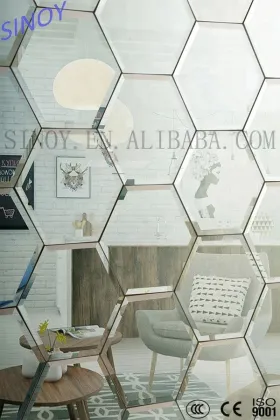 long wave bathroom silver mirror