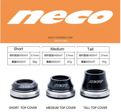 H373 Integrated Threadless Fork Tube Alloy Bicycle Headset for Neco