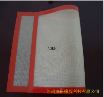 Silicone fiberglass baking mat