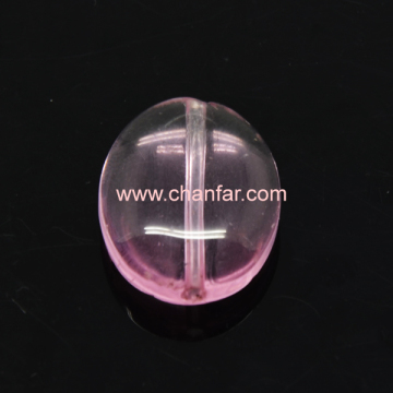 hot sale pink hole crystal glass beads