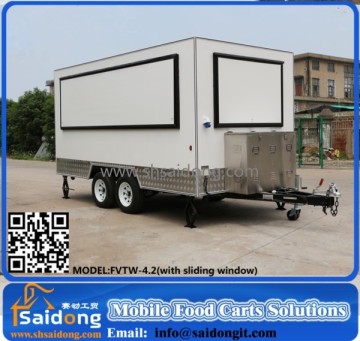 Multifunctional Newly design Mobile Fast food trailer/Hamburger trailer design