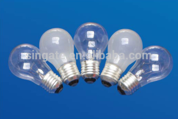 A15 A55 25w/40w/60w/75w/100w E27 clear or frosted 1000 hrs lifespan Incandescent Bulbs