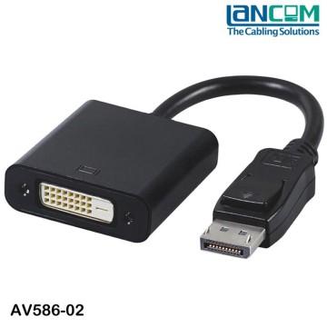 Lancom CE Approval Dislpayport to DVI cable Adaptor 15cm long