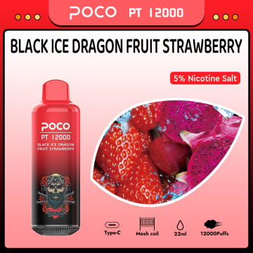 POCO PT 12000PUFFS डिस्पोजेबल VAPE थोक मुफ्त शिपिंग