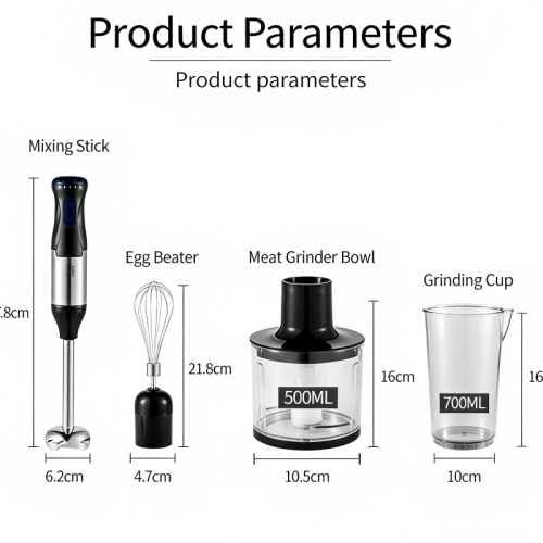4-in-1 Blender Set with 5-Speed Cordless Functionality