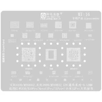 BGA Reballing Stencil for Xiaomi Series CPU Repair