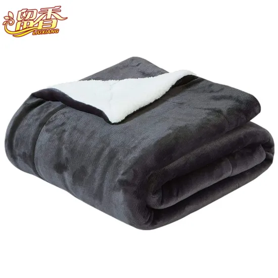 Amazon Cheap Wholesale Thick Plush Meditation Super Soft Warm Woven Twin Sherpa Fleece Blanket For Travel