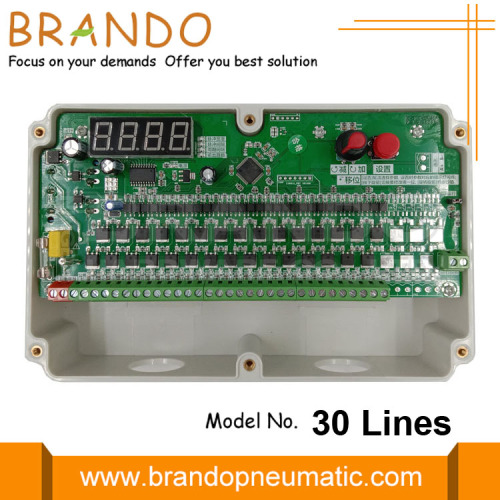 Controlador de secuencia de temporizador de pulso de filtro de bolsa de 30 canales