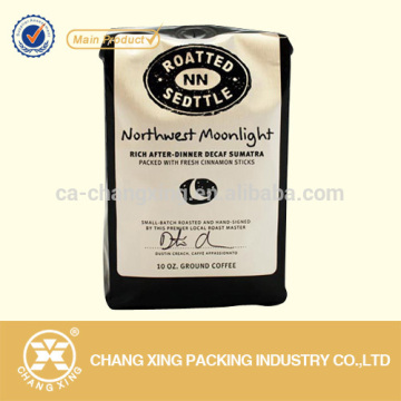 Standing Side Gusset Heat Sealed or Side Gusset or Quad Seal Pouch Alumnium Foil Vacuum Coffee Bean Bag