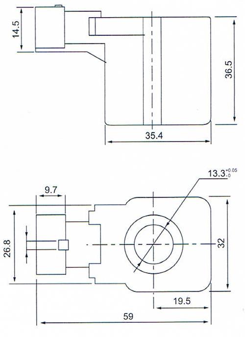 Dimension of BB13336518 Solenoid Coil:
