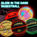 Custom oplaadbare gloed Sportballen Luminous basketbal