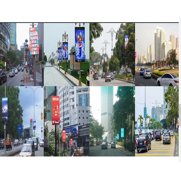 Lamp Post Pole Led Screen