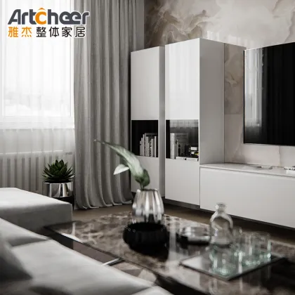 Laser TV Cabinet: Modern Luxury Design for Living Room Furniture