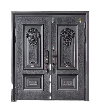 China Factory OEM Logo Home Luxury Villa Entrance Steel Door