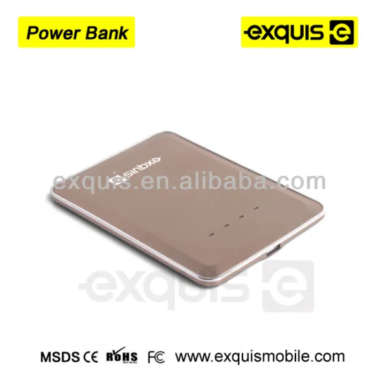 latest smart 2000mah ultrathin portable slim power bank