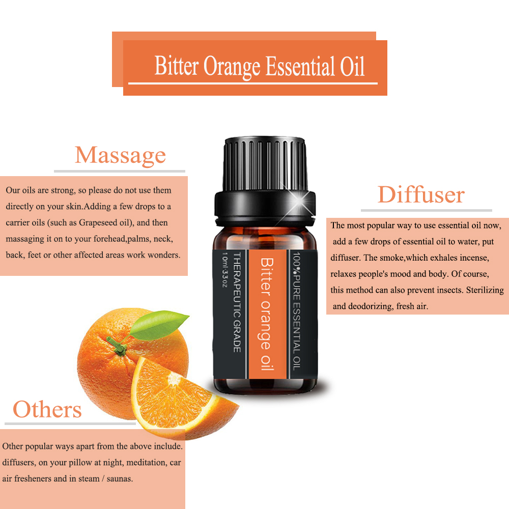 Pure Natural Bitter Orange Essential Oil for Aromatherapy