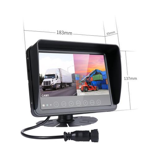 Truck Rear View Display Wired 2 Video Screen